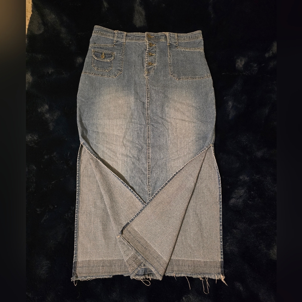 Vintage 90s Route 66 Jean Skirt